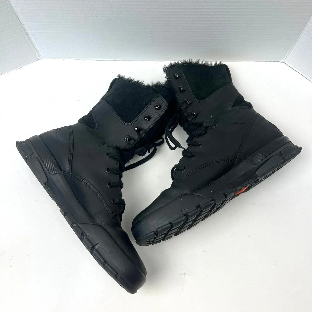 Nike ACG Air Nevist-9 Shearling Fur Lined Combat Boots Men 9 Tactical Streetwear